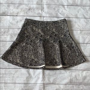 Express Mini Black Lace Skirt
